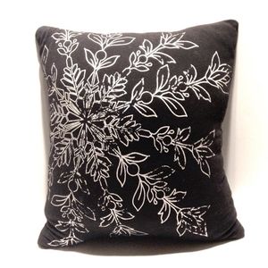 Snowflake throw pillow